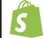 Stylized Shopify logo
