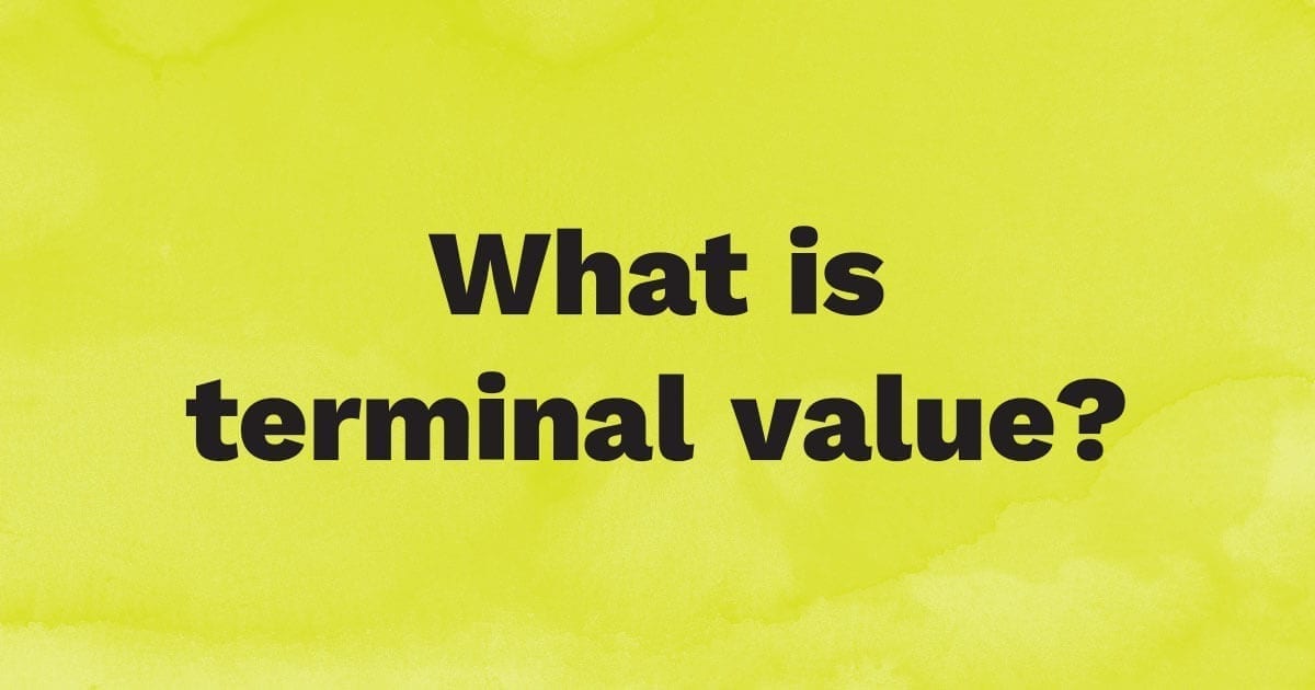 What is terminal value?