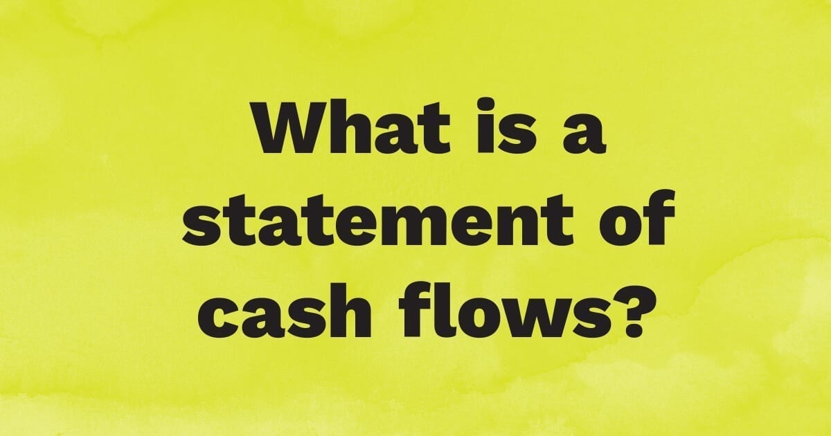 What is the statement of cash flows?