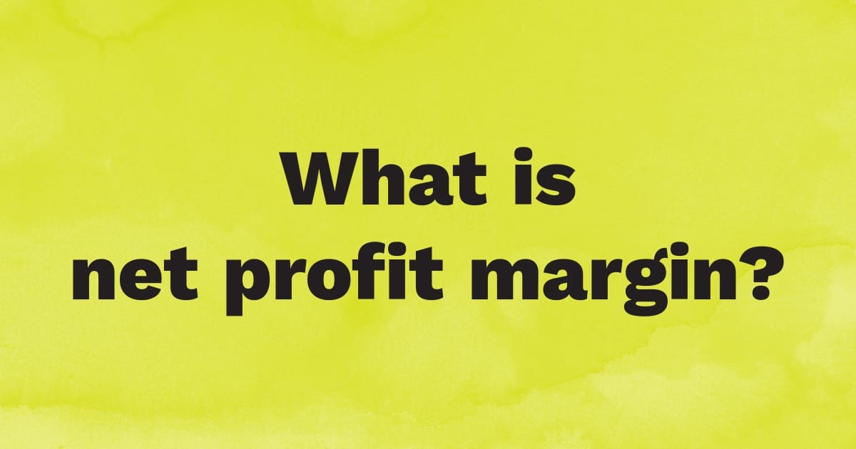 What is net profit margin?