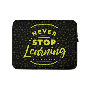 Never Stop Learning - QuickStart Guides Laptop Sleeve